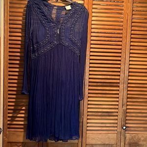 Fun and flirty Sundance Time after Time Dress in Lapis Blue, size 8.